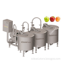 SUS304 stainless steel apple washing machine /fruit washer